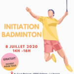 Affiche Initiation badminton