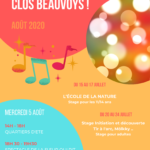 Affiche animations été Clos Beauvoys
